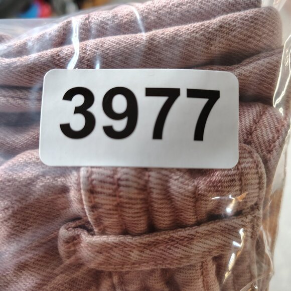 Faherty Harbor Jeans Womens Size 29 High Rise Wide Leg Ankle Rose Clay Pink - Picture 12 of 12